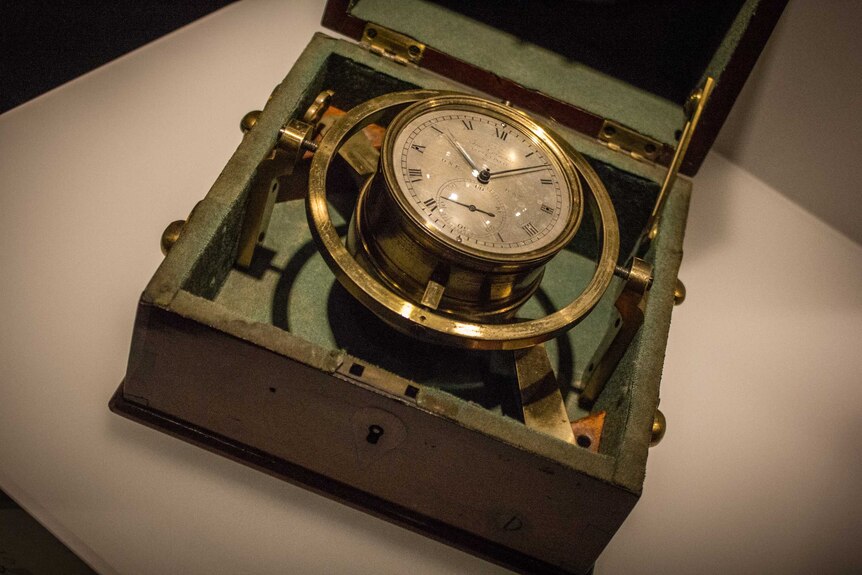 The ship's chronometer from the HMS Beagle.