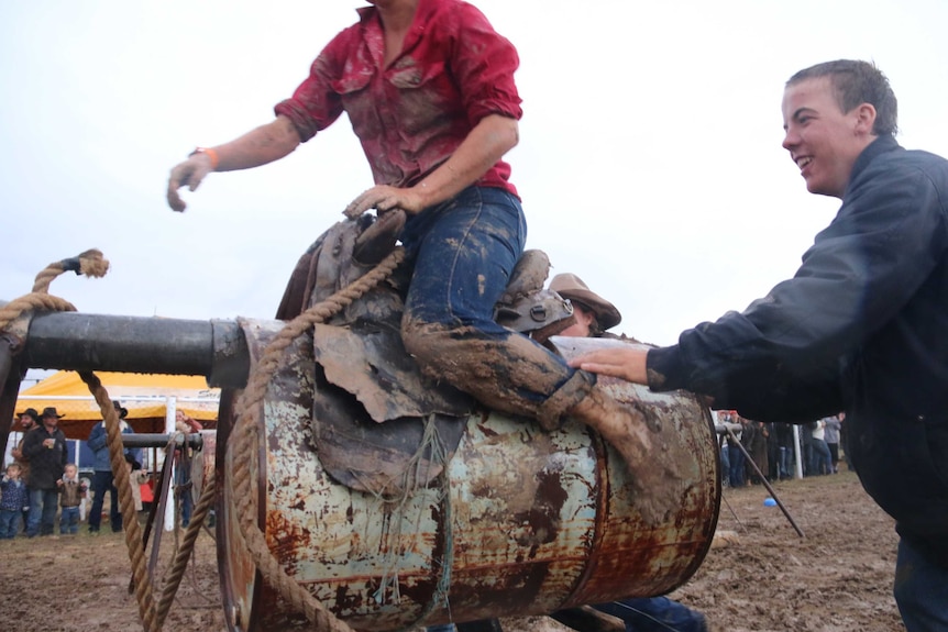 Barrel games at Brunette Downs