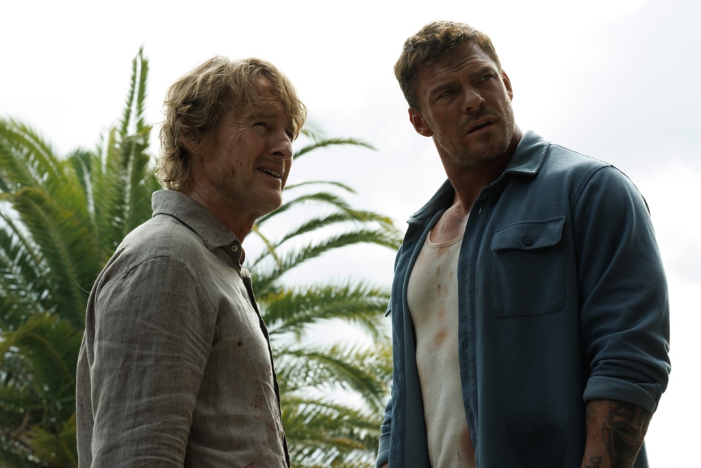 Alan Ritchson and Owen Wilson run amok between Brisbane and the Gold Coast in Runner.