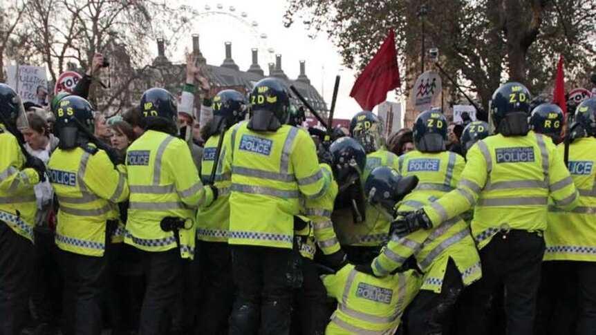 Police clash with demonstrators