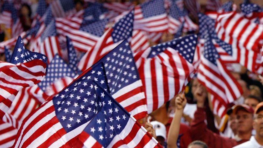 Fans wave American flags (Getty Images: Win McNamee)