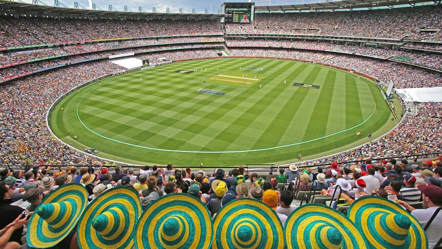 Fans pack the MCG for the Boxing Day Ashes cricket Test on December 26, 2013.