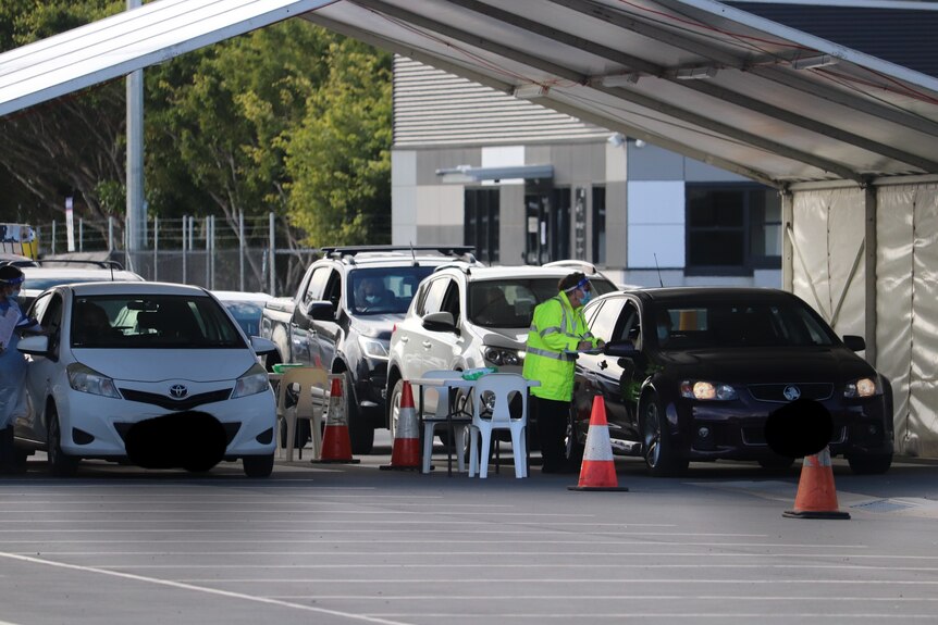 drive through COVID-19 testing clinic at coffs harbour