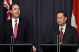Australian and Indonesian Trade Ministers Steven Thomas Lembong in Canberra
