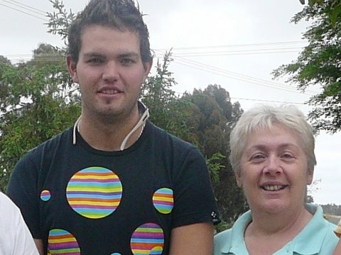 Mitchell Scott Sweeney, 22, and his mother Wendy