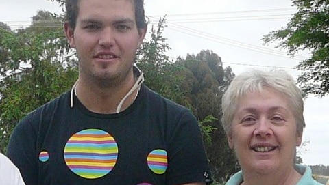 Mitchell Scott Sweeney, 22, and his mother Wendy