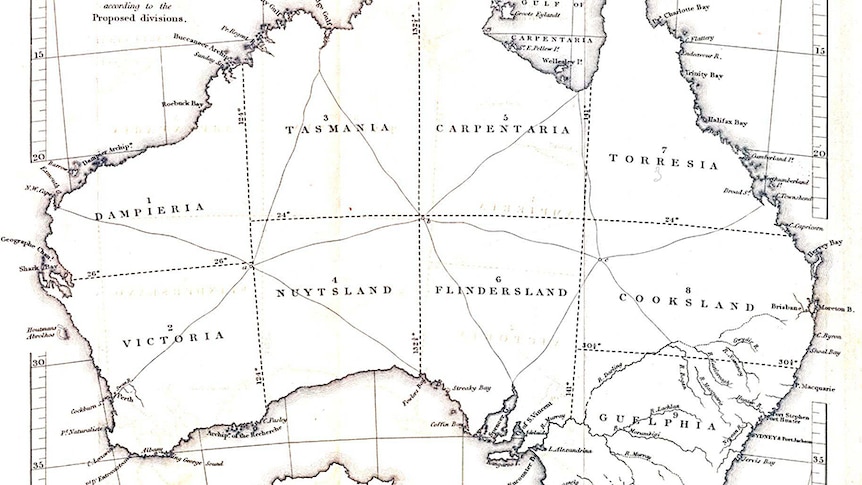 An old map of Australia