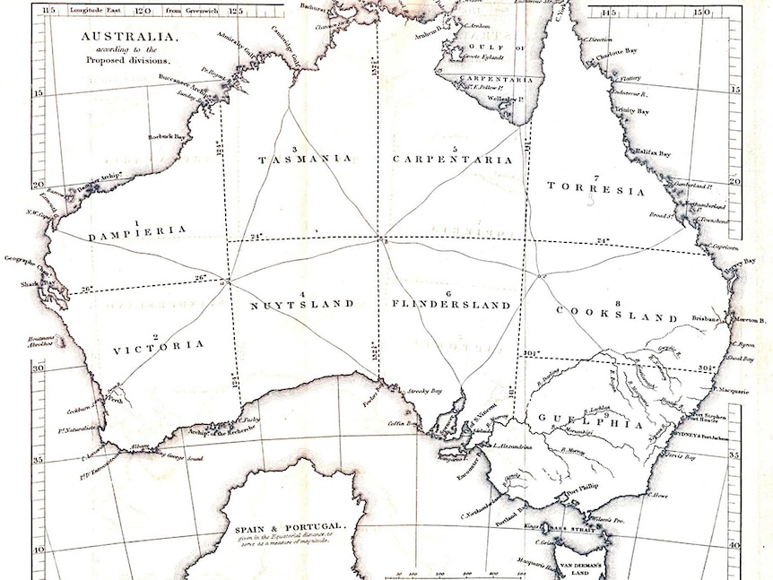 An old map of Australia