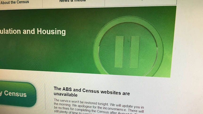 Census website screen