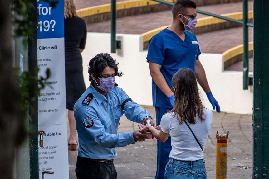 A pop-up testing clinic in Bondi