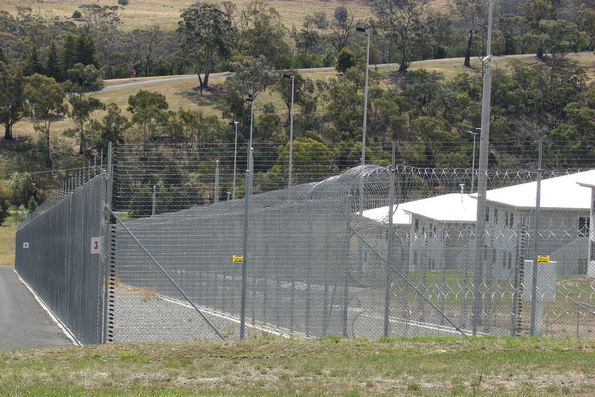 The fence at Hobart's Risdon Prison