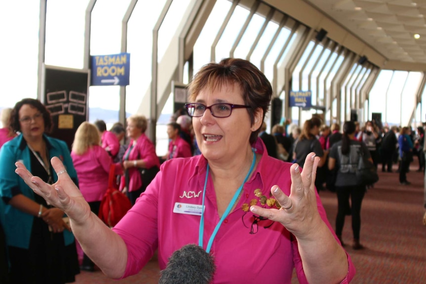 Lindsey Dyer at the Sweet Adelines convention in Hobart