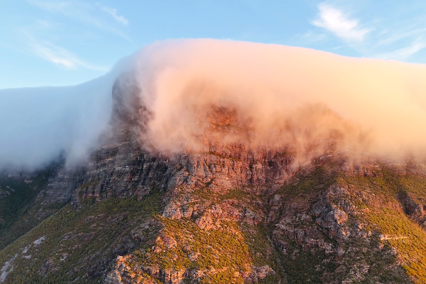 cloud over mountain