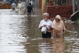 Flooded streets of Lahore, Punjab