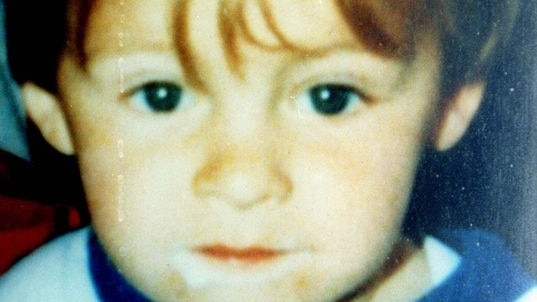 Toddler, James Bulger, who was beaten to death by Robert Thompson and Jon Venables