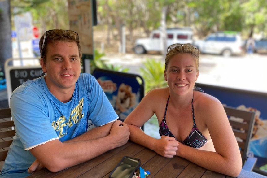 Hervey Bay residents and Fraser Island regulars Jacob Forbes and Katie Stilgoe.