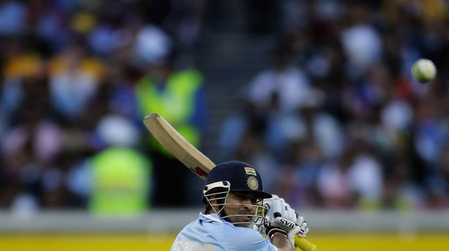 Valuable innings: Sachin Tendulkar contributed 44 runs for India
