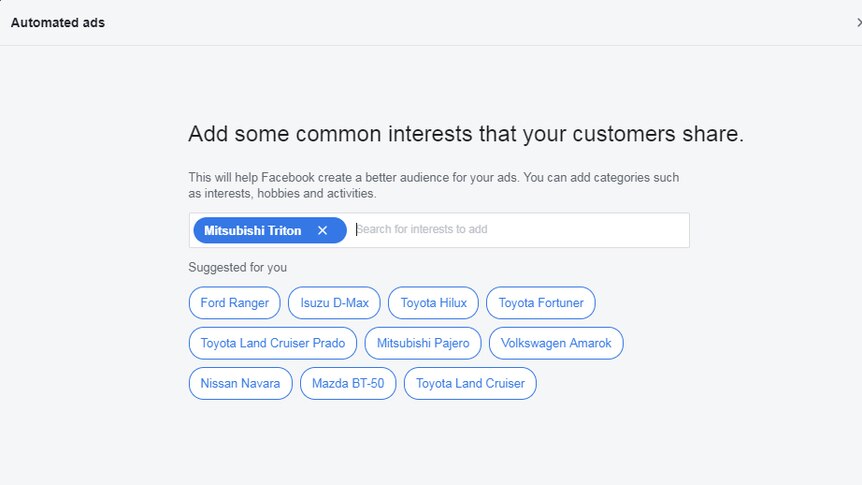 A screenshot says "Add some common interests that your customers share"