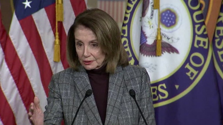 Nancy Pelosi condemns comments by Donald Trump to take Kim Jong-un "at this word".