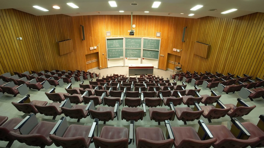 an empty lecture theatre at a university