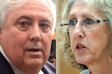 Clive Palmer and Dr Rosemary Laing
