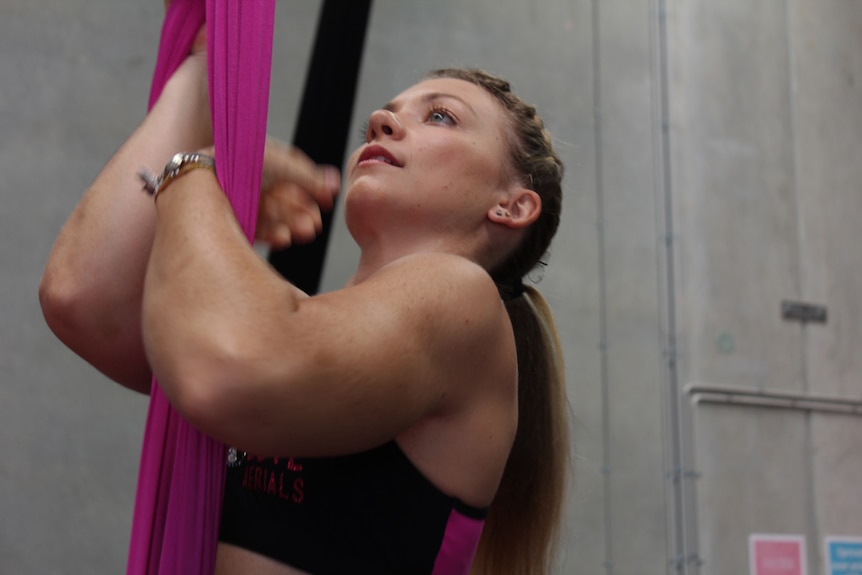 "You also get rope burn from the silks," said aerialist Kayleigh McMullen.