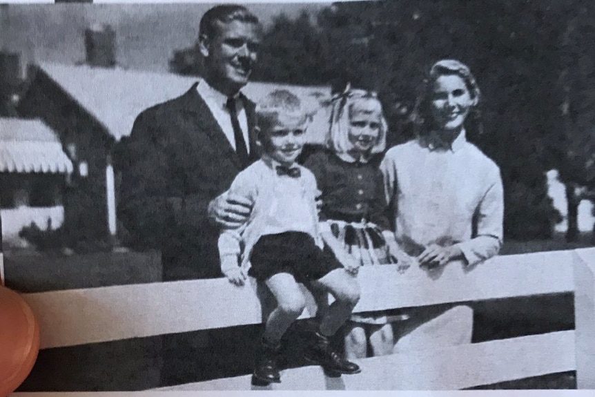 The pamphlet pictures a Caucasian family from the 1950s under the words stop white supremacy.