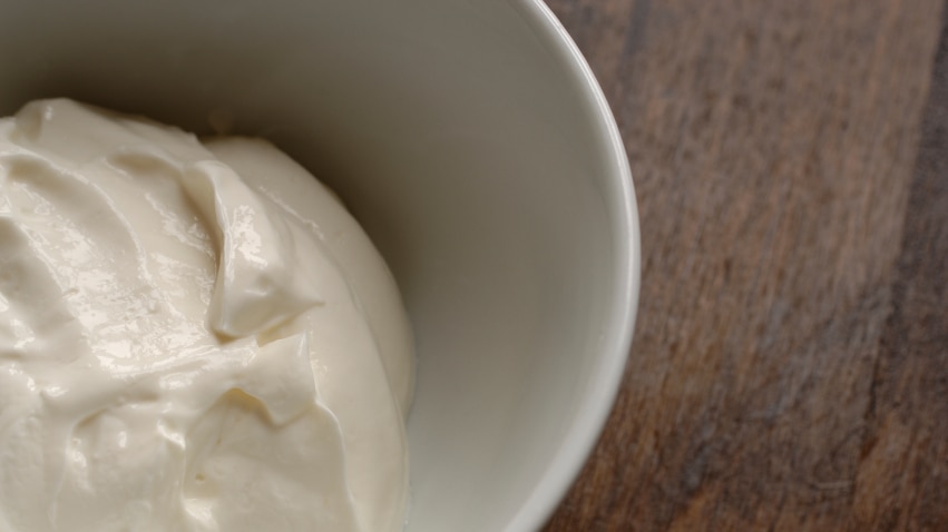 Yoghurt in a bowl