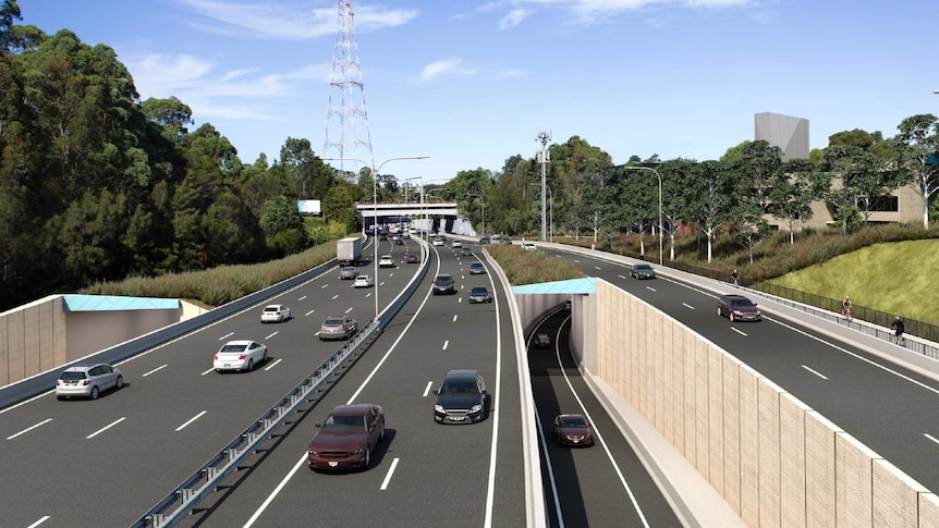 An artist impression of entry and exit points