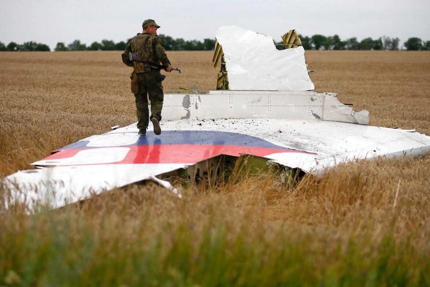 Wreckage of plane