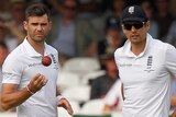 James Anderson and Alastair Cook scheme on day one at Lord's