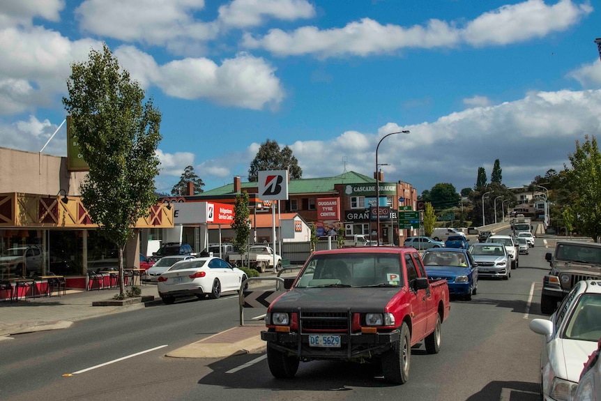 A street view of the Huon Valley.