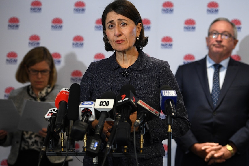 gladys Berejiklian addresses the media