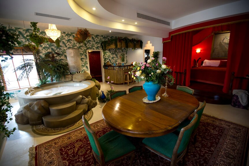 Presidential suite at The Walled Off Hotel