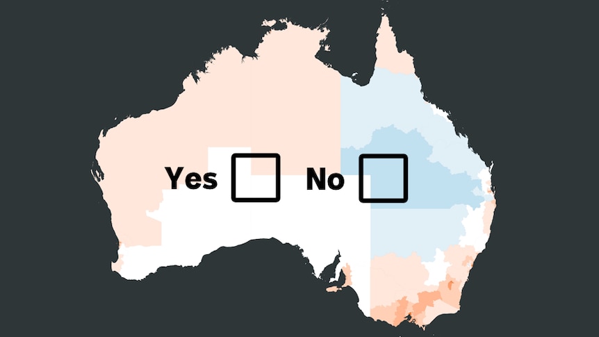 A map of Australia shows support for same-sex marriage on a seat-by-seat basis.