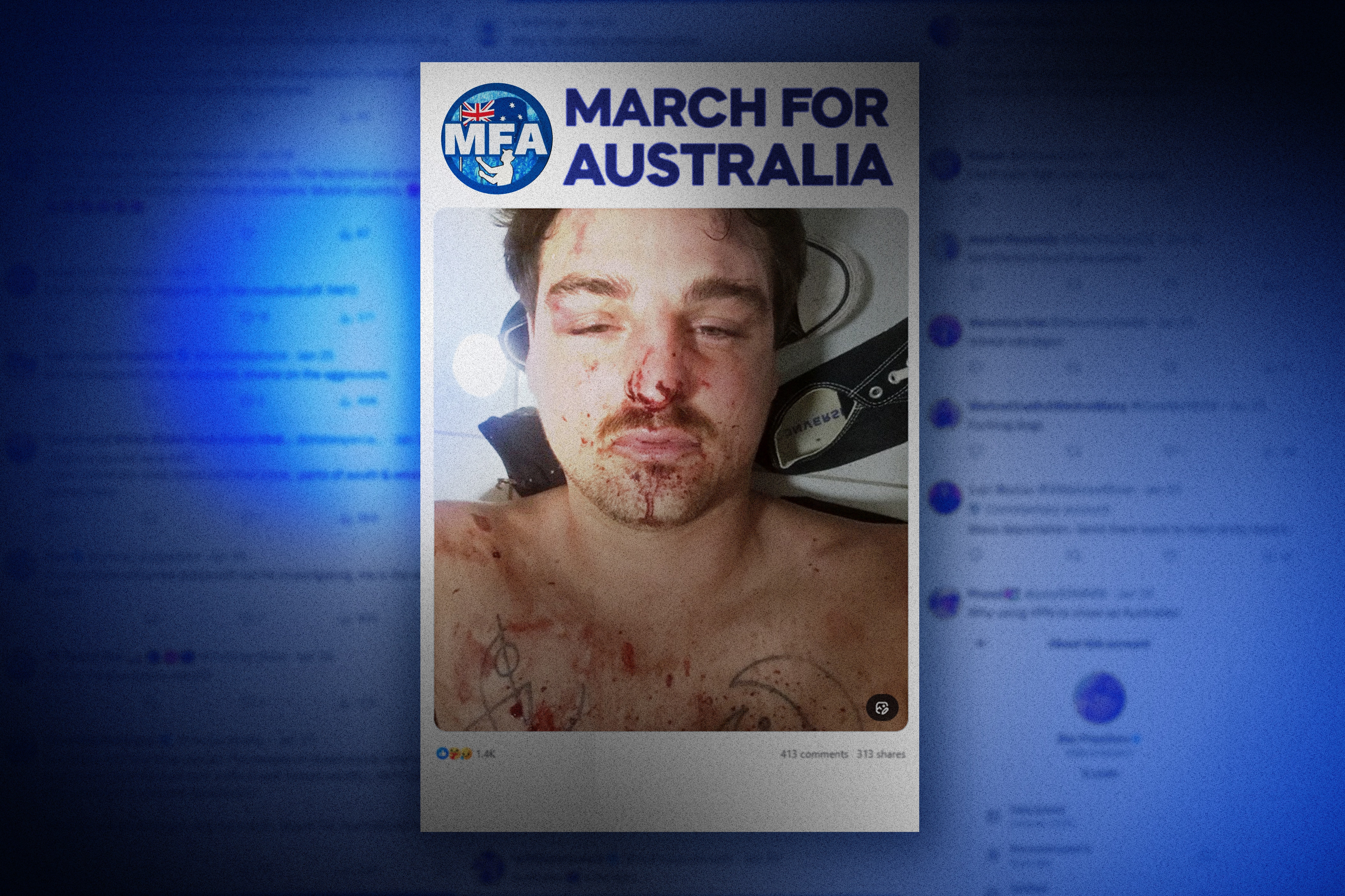 Rally organiser's claim of 'bashing' by Middle Eastern men comes unstuck