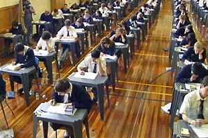 NSW students sitting the HSC (ABC TV)