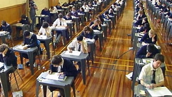 NSW students sitting the HSC (ABC TV)