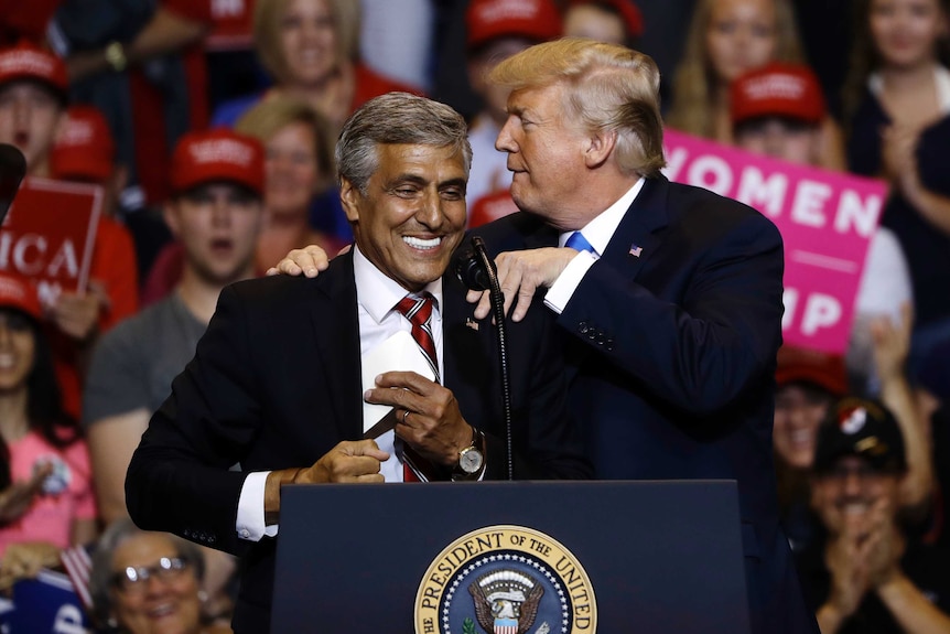 US President Donald Trump reiterates his immigration policy at Pennsylvania rally with candidate Rep. Lou Barlettaandidate.