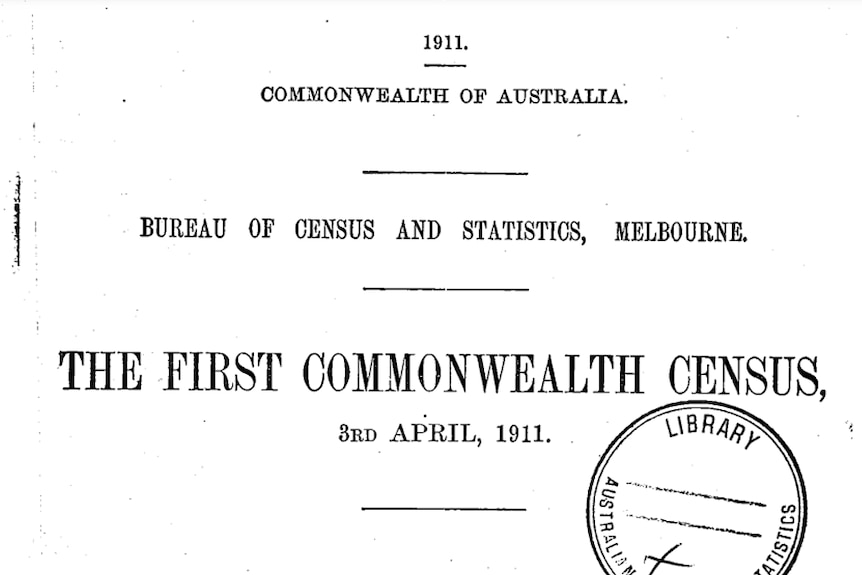 A screengrab of an archival paper which reads: "The First Commonwealth Census"