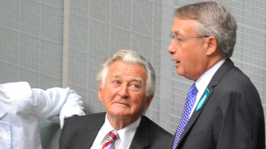 Bob Hawke and Wayne Swan