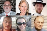 Queensland flood victims Alan Dishington, Meryl Dray, Phillip Sugg, Troy Hearnden, Gabrielle Sale, Alex Klestov