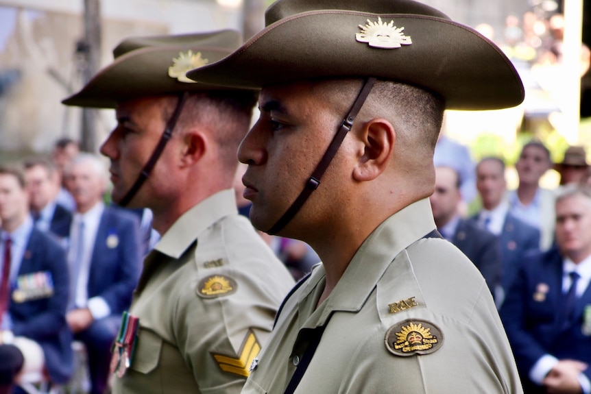 Serving soldiers attended the opening of the new 42for42 Memorial Garden to honour Australians who served in Afghanistan.