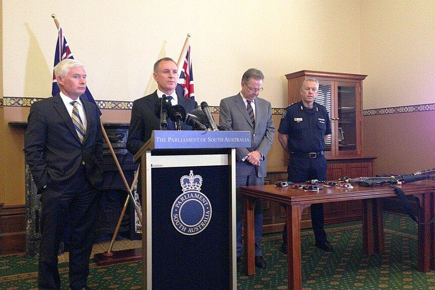 Premier, senior ministers and police announced the rewards