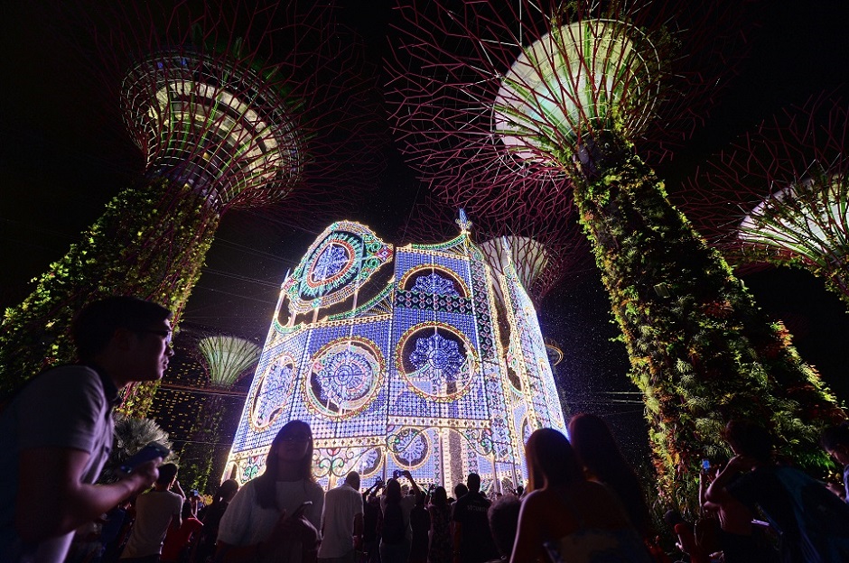 Luminarie light sculpture at the Gardens by the Bay.