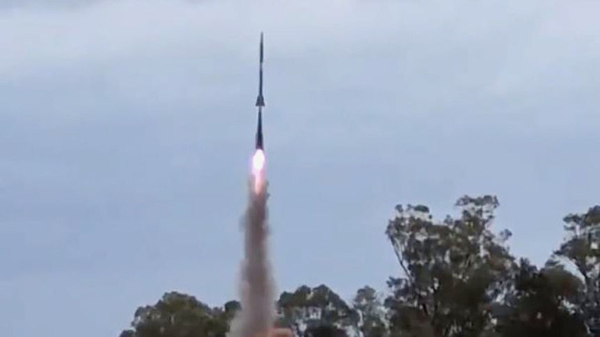 A BlackSky Aerospace rocket launched from the southern Queensland outback in November 2018