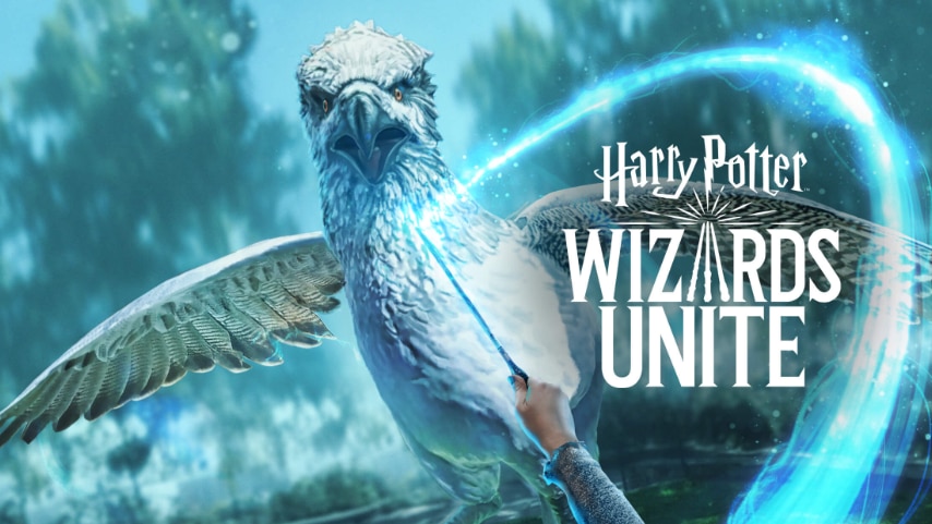 A computer animated image of a Harry Potter creature and a wand
