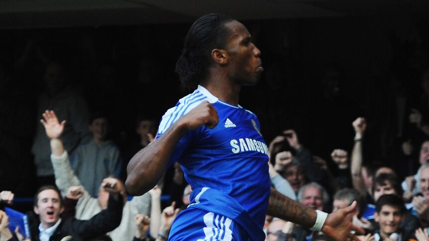 Drogba gets excited