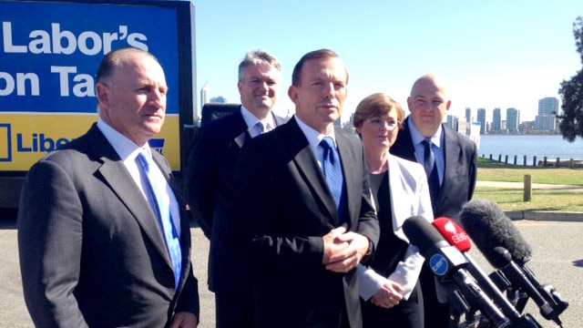 Tony Abbott and colleagues launch WA senate election campaign