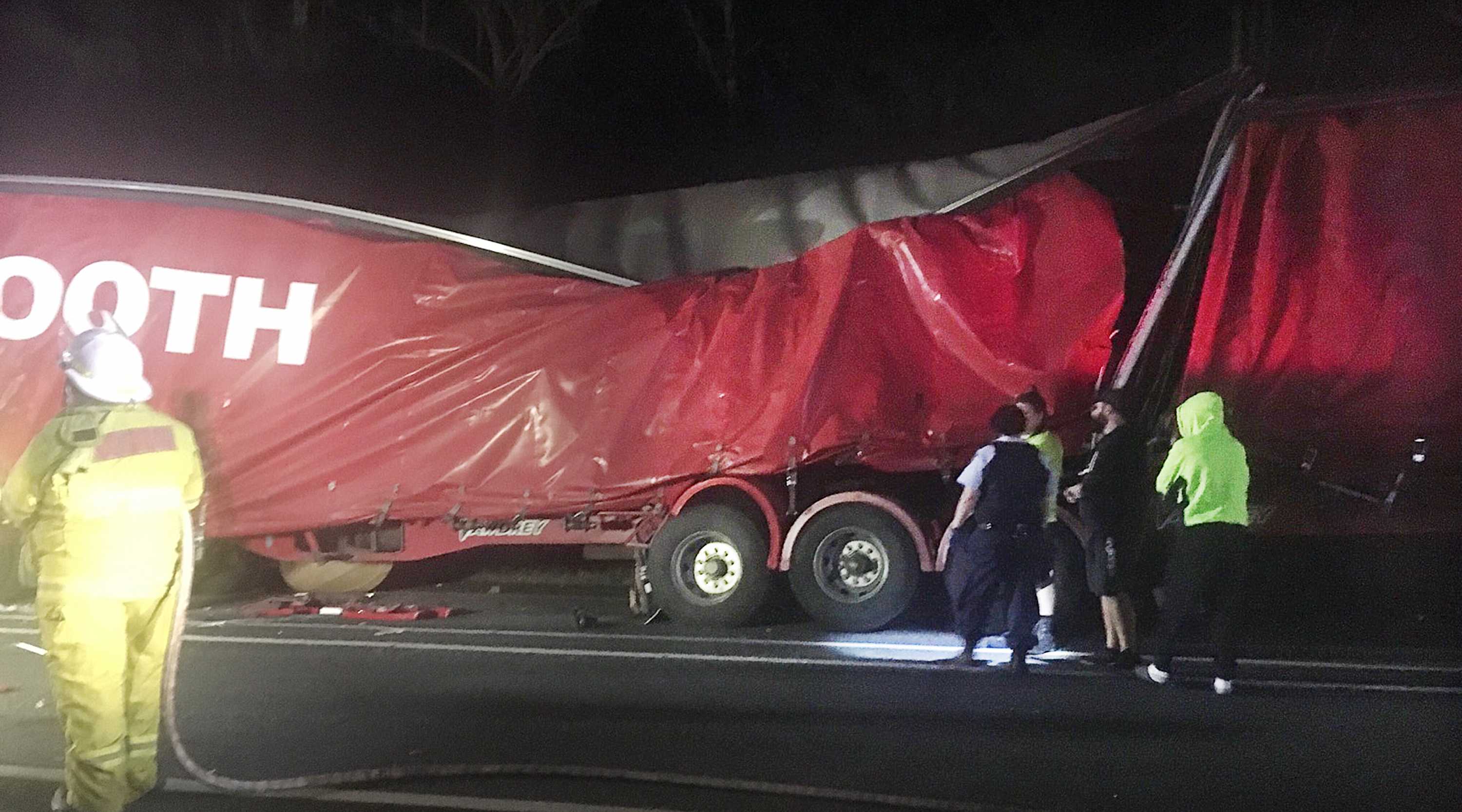 Pacific Highway Chaos After Three B-doubles And Pantech Truck Collide ...